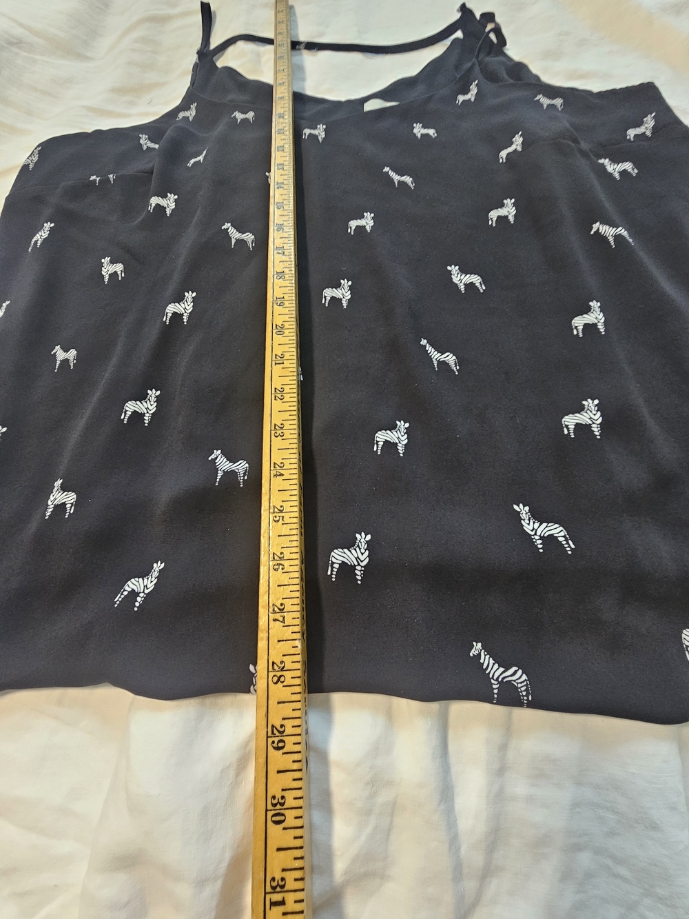 Loft Zebra Print String Strap Top Size 22 - Picture 3 of 7